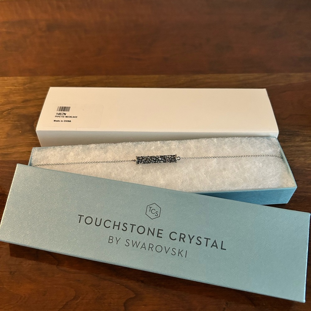 Swarovski Touchstone Crystal Pipette Necklace